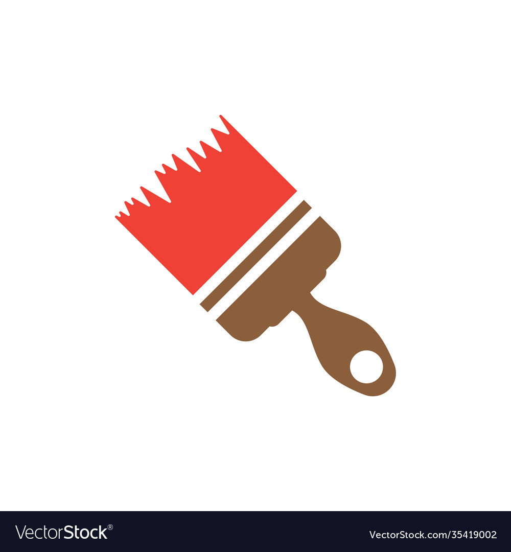 Paint brush icon design template isolated Vector Image