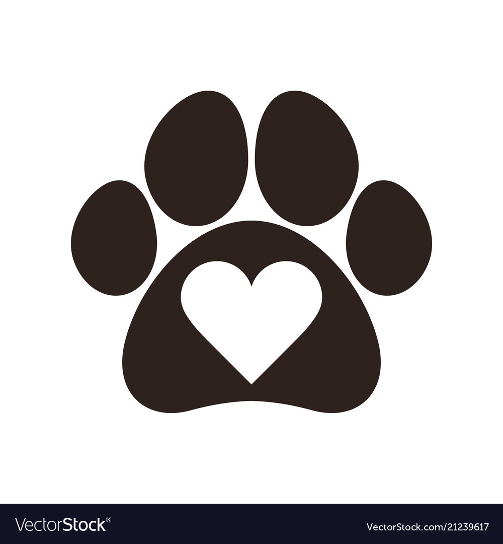 Heart Paw Print