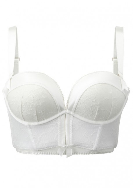 Ivory white bustier bra Retrolution Gossard