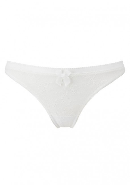 Ivory white thong Retrolution Gossard