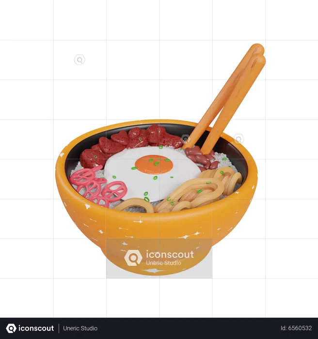 Bibimbap  3D Icon