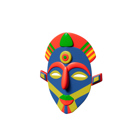 African Face  3D Icon