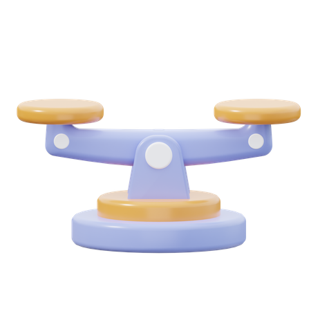 Balance Scale  3D Icon