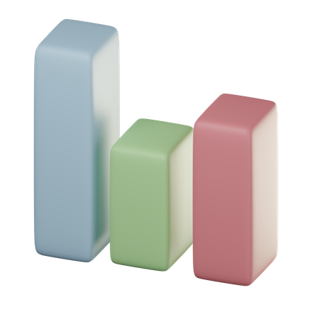 Bar Chart  3D Icon