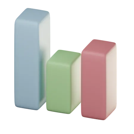 Bar Chart  3D Icon