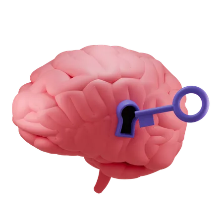 Brain Lock  3D Icon