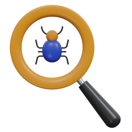 Bug Search  3D Icon