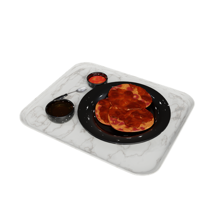 Canai Bread  3D Icon