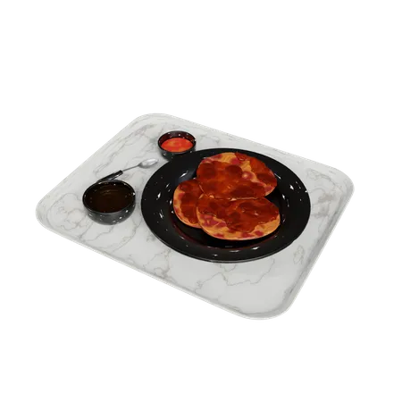 Canai Bread  3D Icon