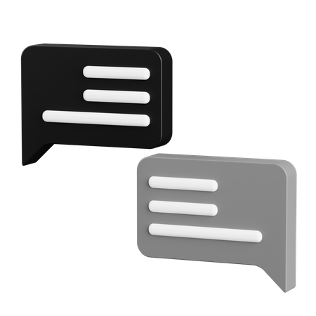 Chat Box  3D Icon