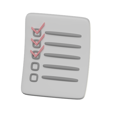 Checklist  3D Icon