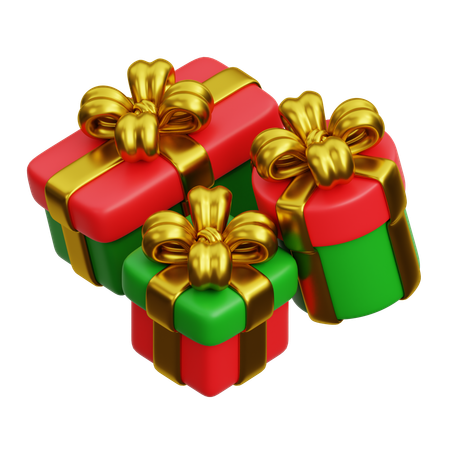 Christmas Gift Box's  3D Icon