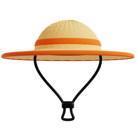 Classic Adventurer's Camping Hat  3D Icon