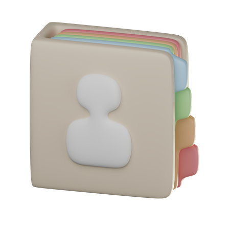 Contact Book  3D Icon