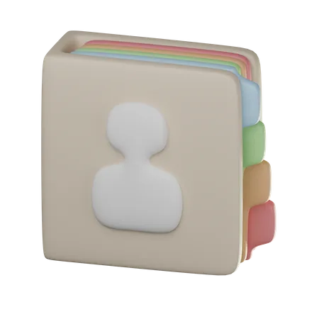 Contact Book  3D Icon