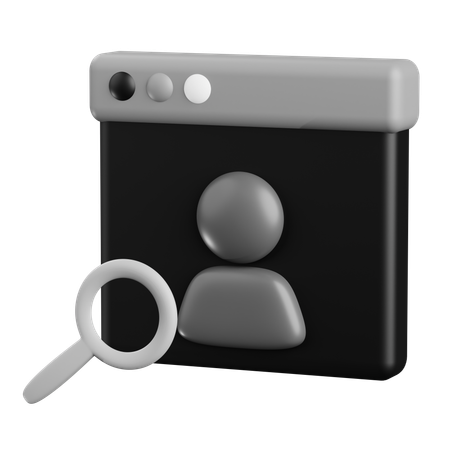 Contact Search  3D Icon