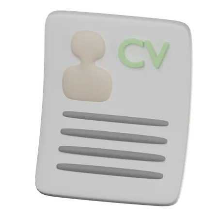 Curriculum Vitae  3D Icon