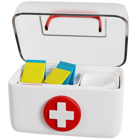 Essential Camping Medicine Box  3D Icon