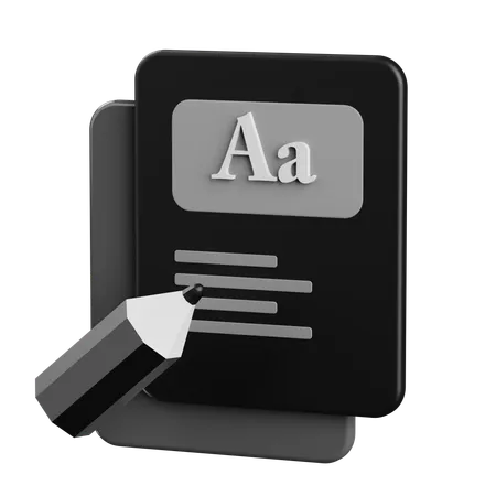 Font Editiing  3D Icon