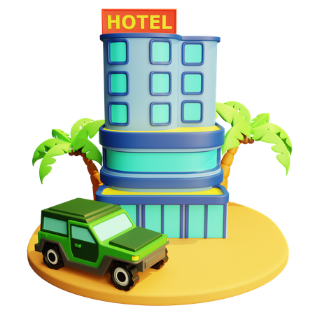 Hotel  3D Icon