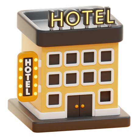 HOTEL  3D Icon