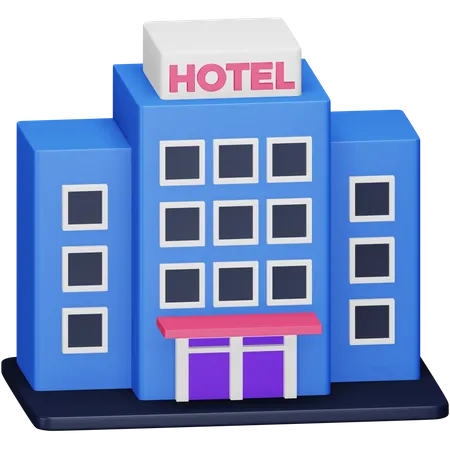 Hotel  3D Icon