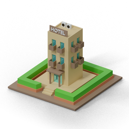 Hotel  3D Icon