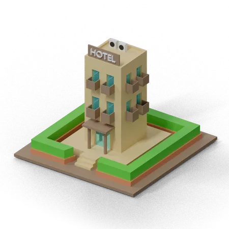 Hotel  3D Icon