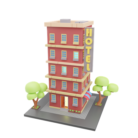 Hotel  3D Icon