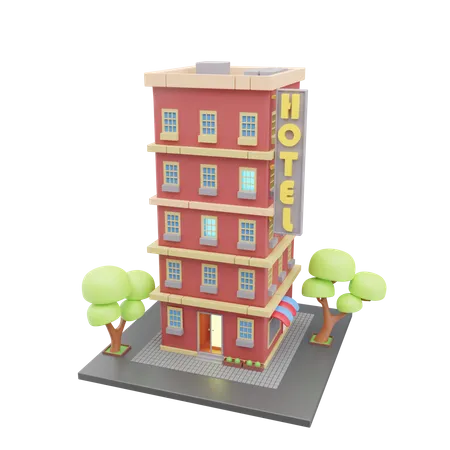 Hotel  3D Icon