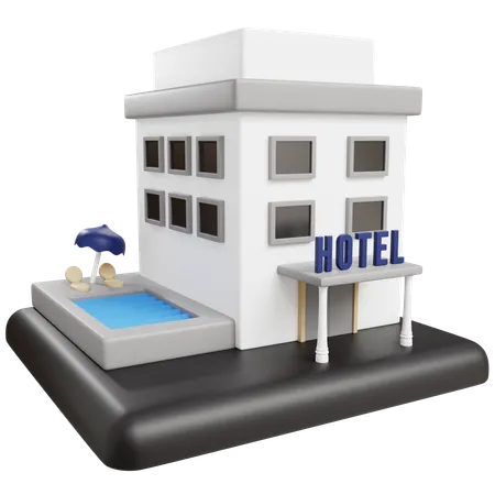 Hotel  3D Icon