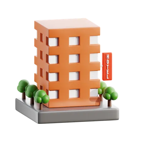 Hotel  3D Icon