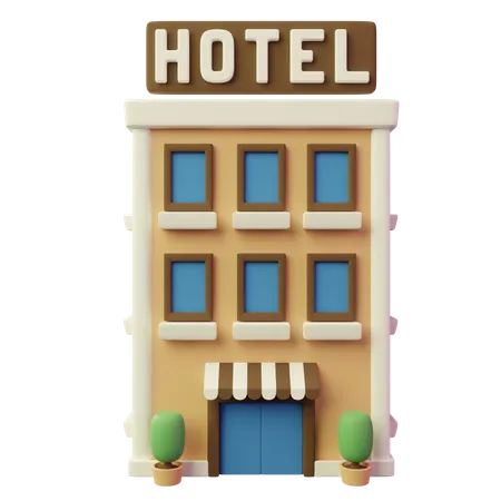 Hotel  3D Illustration