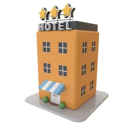 Hotel  3D Illustration