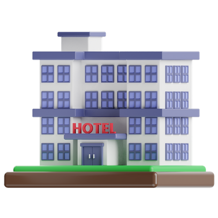 Hotel  3D Illustration