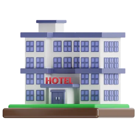 Hotel  3D Illustration