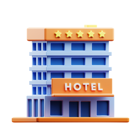 Hotel  3D Illustration