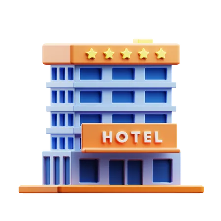 Hotel  3D Illustration