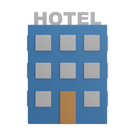 Hotel  3D Illustration