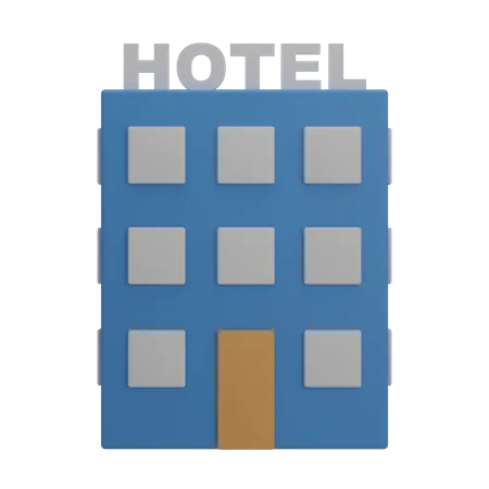 Hotel  3D Illustration