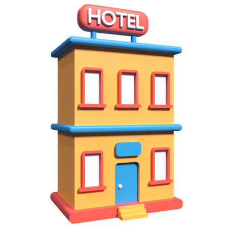 Hotel  3D Illustration