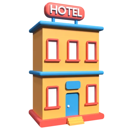 Hotel  3D Illustration