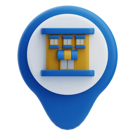 Hotel Location  3D Icon