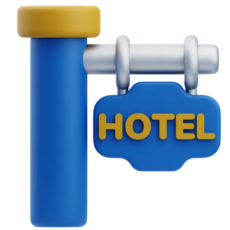 Hotel Sign  3D Icon