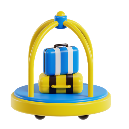 Hotel Trolley  3D Icon