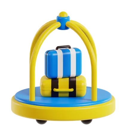 Hotel Trolley  3D Icon