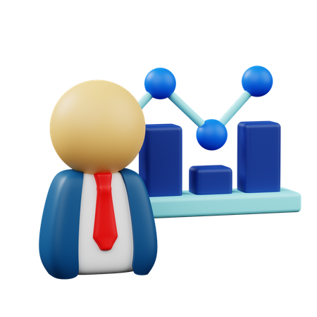 Mentoring Statistic  3D Icon