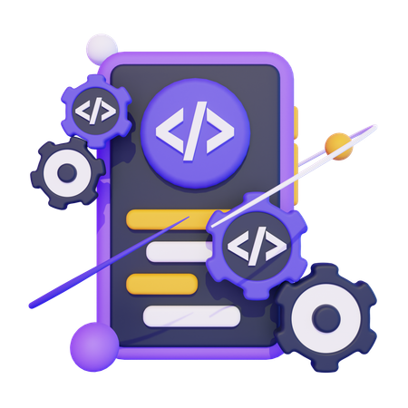 Mobile App Development  3D Icon