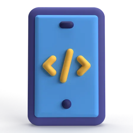 Mobile Code  3D Icon