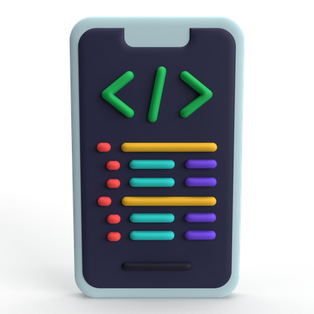 Mobile Development  3D Icon